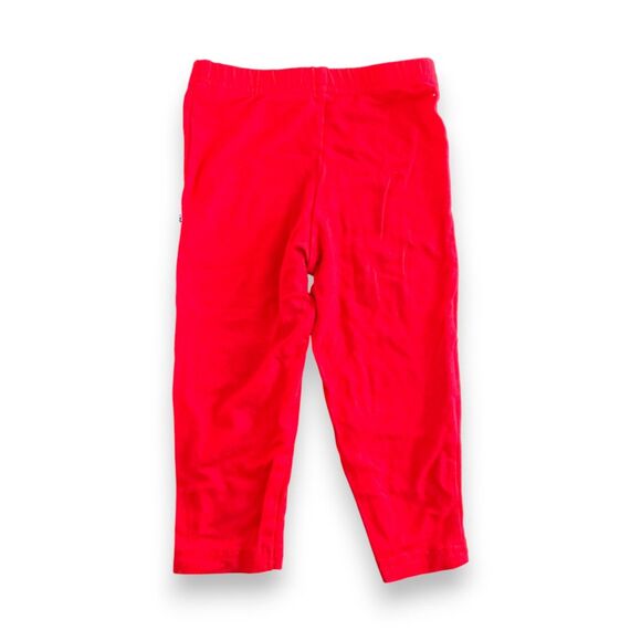 Little Sleepies Bright Red Leggings 12-18 Months - Picture 2 of 3